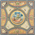 Ceiling Design for Ante-Library, Longleat, Wiltshire - John Gregory Crace Limited Edition Framed Print RIBA Royal Institute of British Architects