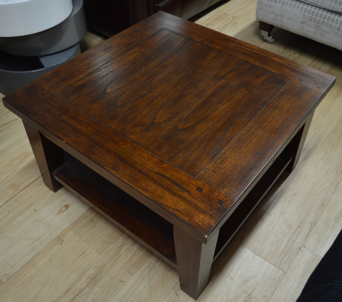 Classic Murano Dark Wood Square Coffee Table SOLD