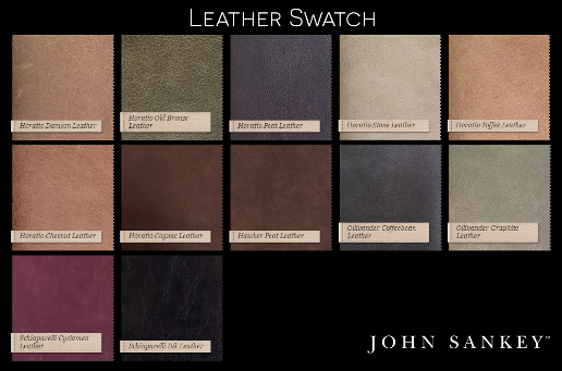 John Sankey Upholstery Leather Fabric Colour Swatch
