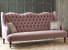 John Sankey Constantine Large Sofa in Tate Velvet Old Rose Fabric