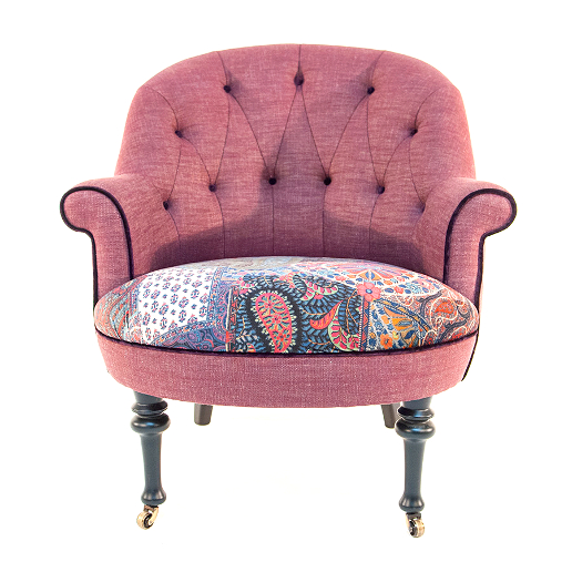 John Sankey Ferdinand Chair in Floral Fabric