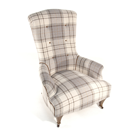 John Sankey Hawthorne Chair in Cello Smoke Wool Fabric