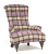 John Sankey Hawthorne Chair in Soft Check Amethyst Fabric