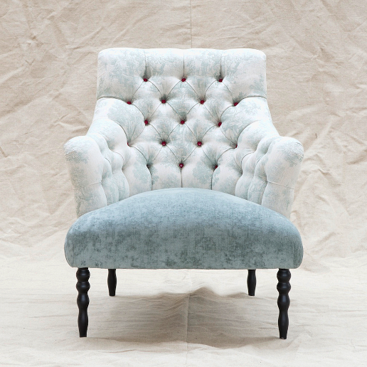 John Sankey Milliner Chair in Bizet Haze Fabric