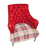 John Sankey Milliner Chair in Red Velvet and Wool Fabrics
