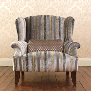 John Sankey Moliere Wing Chair from Kings Interiors - the Ideal Place for Luxury Handmade British Upholstery, Furniture and Flooring, Best Prices in the UK.