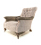 John Sankey Slipper Chair in Apollinaire Dove Fabric with Leather Arms