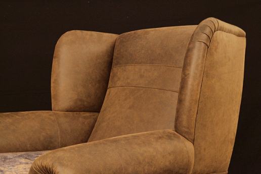 John Sankey Tolstoy Chair Leather Back Detail