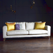 John Sankey Voltaire Classic Back Kingsize Sofa from Kings Interiors - the ideal place for luxury handmade British upholstery, bespoke furniture and top brand flooring at best prices in UK