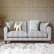 John Sankey Voltaire Classic Back Small Sofa from Kings Interiors - the ideal place for luxury handmade British upholstery, bespoke furniture and top brand flooring at best prices in UK
