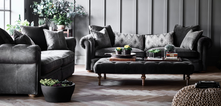 Alexander and James Sofas Victoria Foot Stools Collection at Kings Interiors - Quality Handmade Home Upholstery Retailer based in Nottingham. Best Prices and Free Delivery in the UK