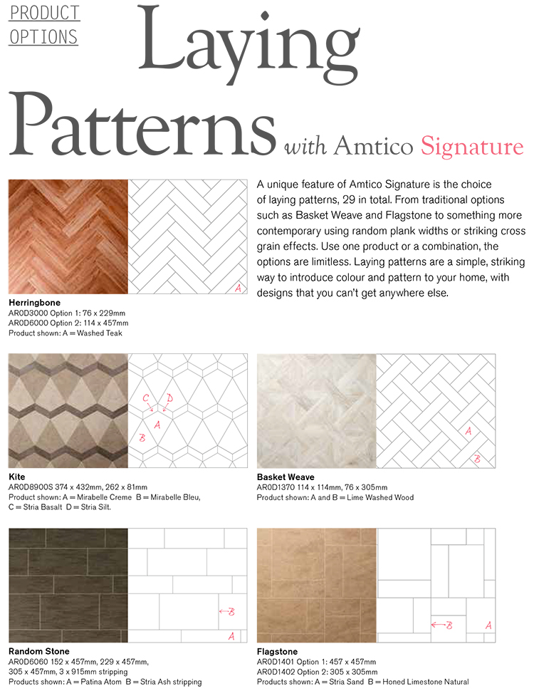 Amtico Signature Laying Patterns 1