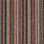 Crucial Trading Mississippi Stripe Warm Clay Wool Loop Pile Carpet WS142