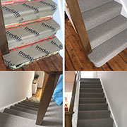 A beautifully fitted stairs and landing by Calvin. 
