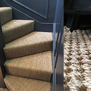 Sisal Flooring Fully Fitted to a Stairs and Landing