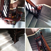 Westex Prestige Velvet Carpet fitted to a Victorian staircase