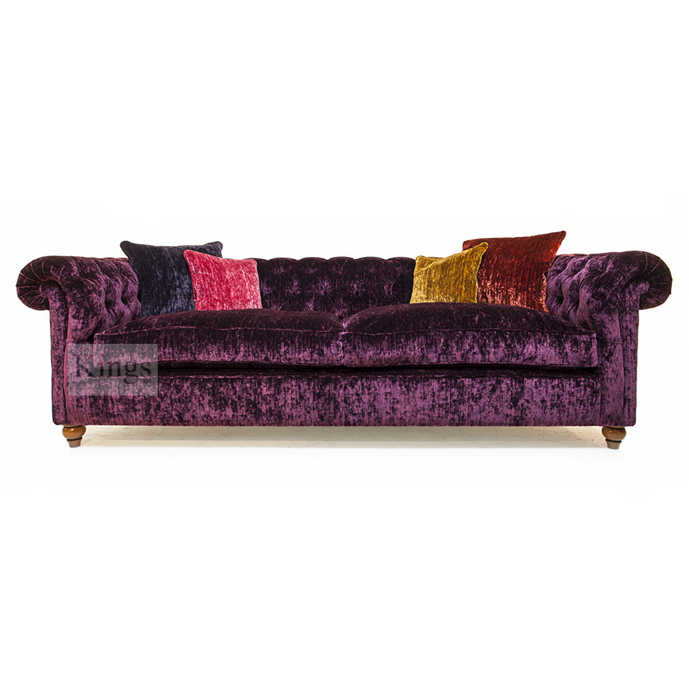 Duresta Connaught Grand Sofa in Hugo Blackcurrant Velvet SOLD