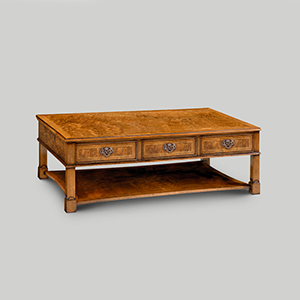 Iain James Furniture AMC292 Walnut 6 Drawer Coffee Table