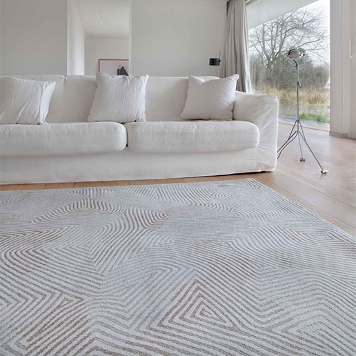 Louis De Poortere Meditation Collection Coral Rug Oyster White 9228 3