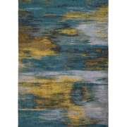 Louis De Poortere Atlantic Collection Monetti Rug 9119 Nymphea Blue from Kings Interiors the place to buy Rugs, Carpets and Flooring. Order Today or call 0115 9455584.