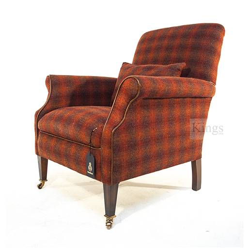 Tetrad Harris Tweed Bowmore Chair in Autumn Check