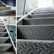 Crucial Trading Everest Fitted to Stairs at Kings Carpets of Nottingham the number one for fine quality carpets and expert fitting.