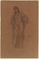 James Abbott Mcneill Whistler - A Study in Red (Framed)