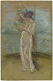 James Abbott Mcneill Whistler - Blue and Gold: The Rose Azalea (Framed)
