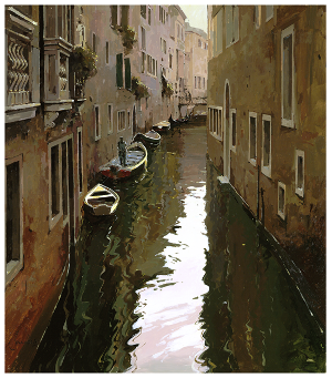 Jeremy Barlow - Secret Venice (Framed)