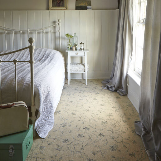 Brintons Classic Florals Collection Parterre champagne broadloom Bedroom
