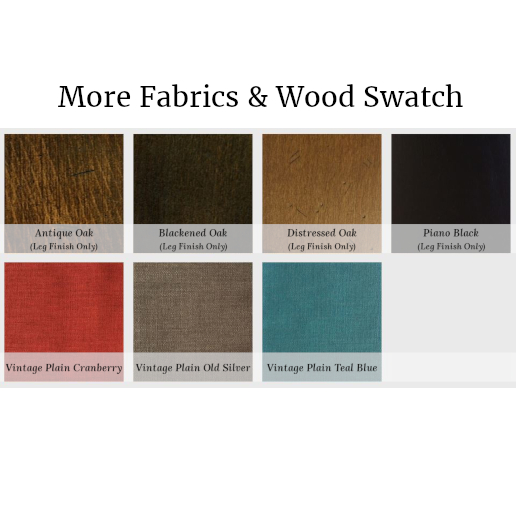 John Sankey Upholstery Foot Colours Wood Swatch