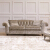 John Sankey Bloomsbury Grand Sofa in Borghese Velvet Sand Fabric