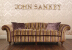 John Sankey Bloomsbury Grand Sofa in Chevalier Stripe Rosegold Fabric