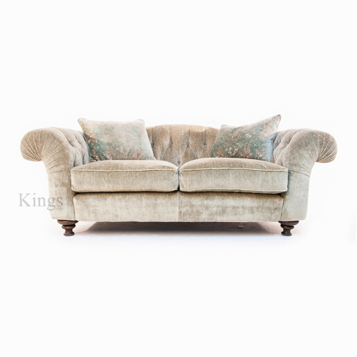 John Sankey Bloomsbury Large Sofa in Borghese Velvet Fabric