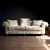 John Sankey Bloomsbury Large Sofa in Borghese Velvet Sand Fabric