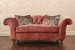 John Sankey Bloomsbury Small Sofa in Borghese Velvet Cassis Fabric