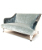 John Sankey Beckett Occasional Sofa in Osborne and Little Kuri Quartz Fabric