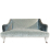 John Sankey Beckett Occasional Sofa in Osborne and Little Kuri Quartz Fabric