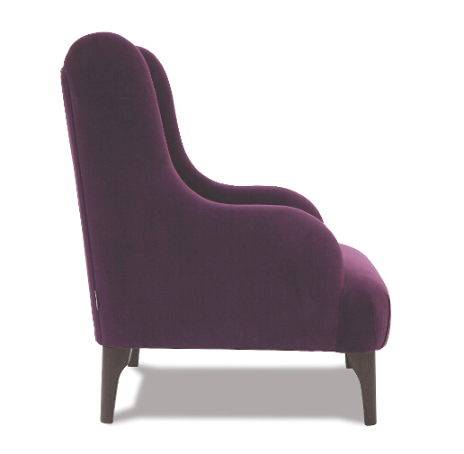 John Sankey Buckingham Wing Chair in Tate Velvet Fabric