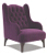 John Sankey Buckingham Wing Chair in Tate Velvet Fabric