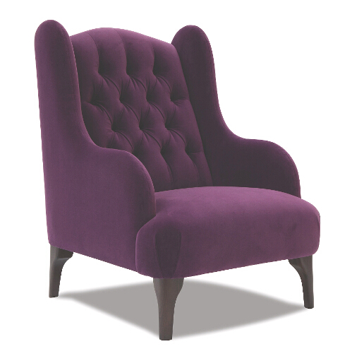 John Sankey Buckingham Wing Chair in Tate Velvet Fabric