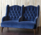 John Sankey Buckingham Two Seater Snuggler in Borghese Velvet Fabric
