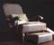 John Sankey Byron Chaise Chair and Foot Stool in Full Grain Hawker Peat Leather