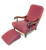 John Sankey Byron Chaise Chair and Gout Foot Stool in Burgandy Stripe Fabric