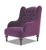 John Sankey Constantine Wing Chair in Tate Velvet Fabric