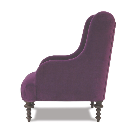 John Sankey Constantine Wing Chair in Tate Velvet Fabric