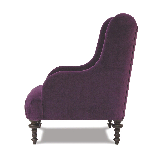 John Sankey Constantine Wing Chair in Tate Velvet Fabric