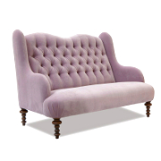 John Sankey Constantine Snuggler in Velvet Fabrics from Kings Interiors - the Ideal Place for Luxury Handmade British Upholstery, Furniture and Flooring, Best Prices and Free Delivery in the UK