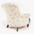 John Sankey Crinoline Chair in Ava Velvet Lagoon and Tea Time Pastel Fabrics Back Details