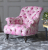 John Sankey Crinoline Chair in Bizet Hot Pink Fabric